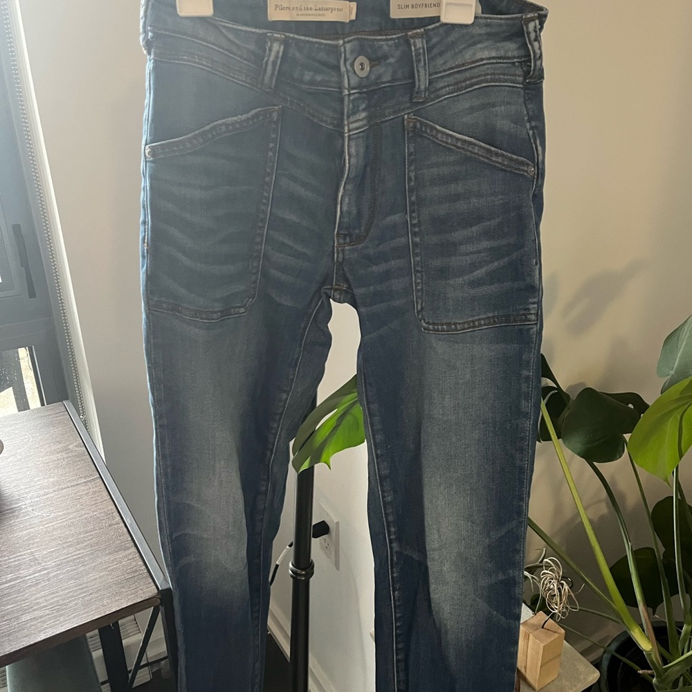 pilcro and the letterpress slim boyfriend jeans